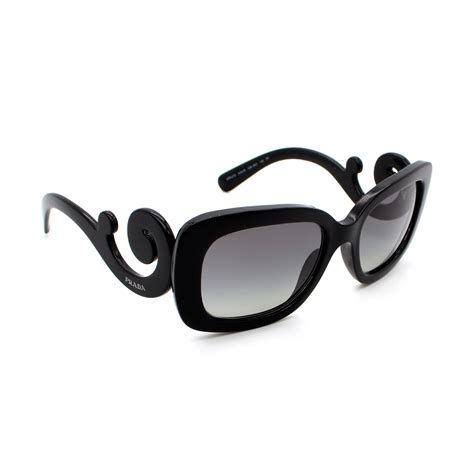 prada black swirl sunglasses|prada black sunglasses women's.